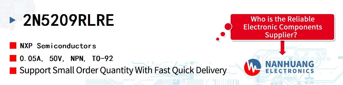 2N5209RLRE NXP 0.05A, 50V, NPN, TO-92