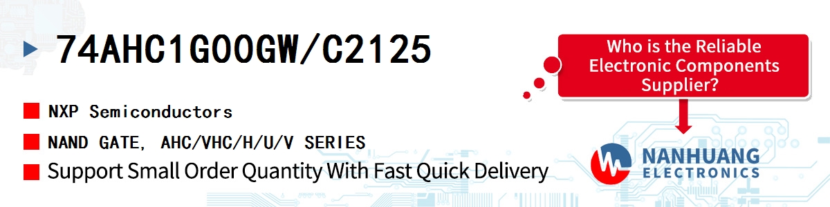 74AHC1G00GW/C2125 NXP NAND GATE, AHC/VHC/H/U/V SERIES