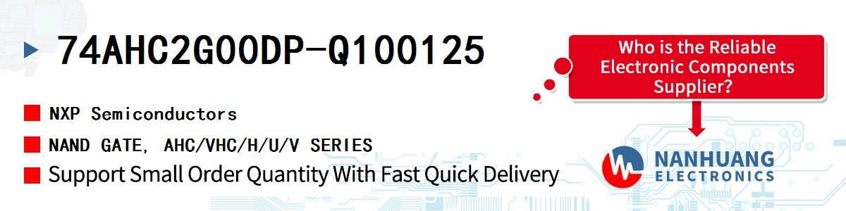 74AHC2G00DP-Q100125 NXP NAND GATE, AHC/VHC/H/U/V SERIES