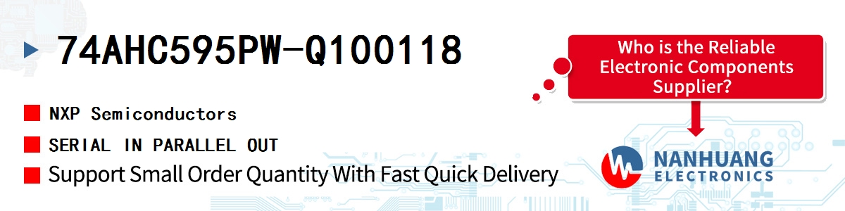 74AHC595PW-Q100118 NXP SERIAL IN PARALLEL OUT