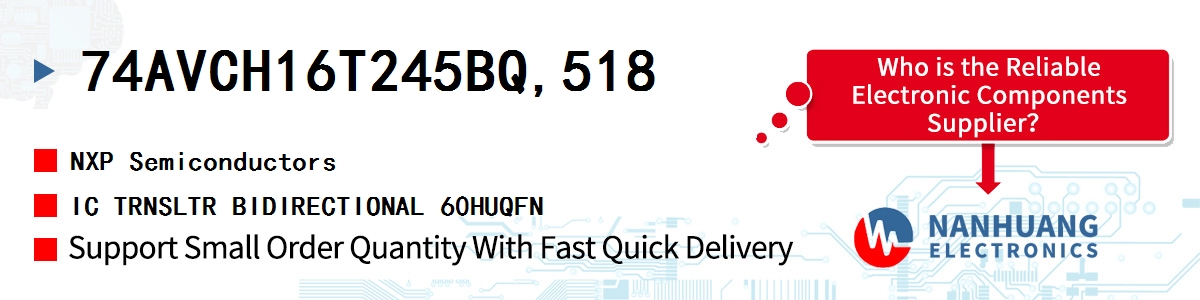 74AVCH16T245BQ,518 NXP IC TRNSLTR BIDIRECTIONAL 60HUQFN