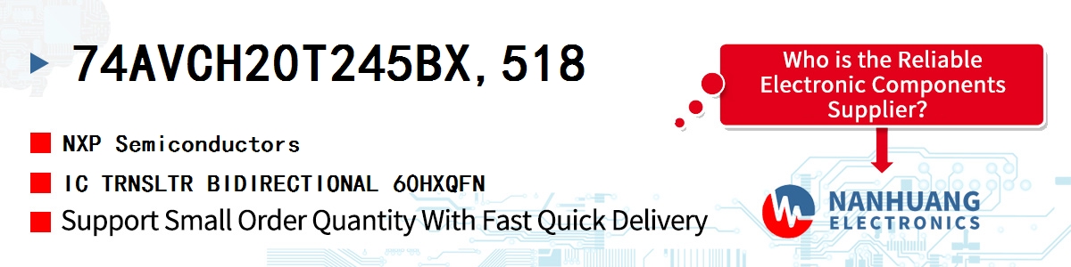 74AVCH20T245BX,518 NXP IC TRNSLTR BIDIRECTIONAL 60HXQFN