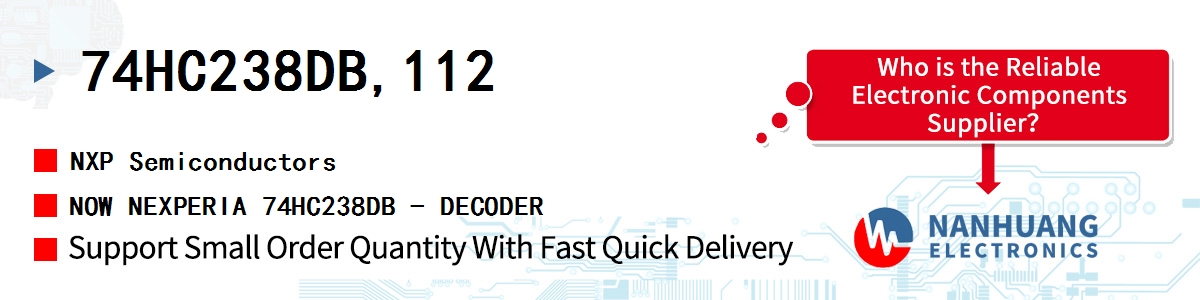 74HC238DB,112 NXP NOW NEXPERIA 74HC238DB - DECODER