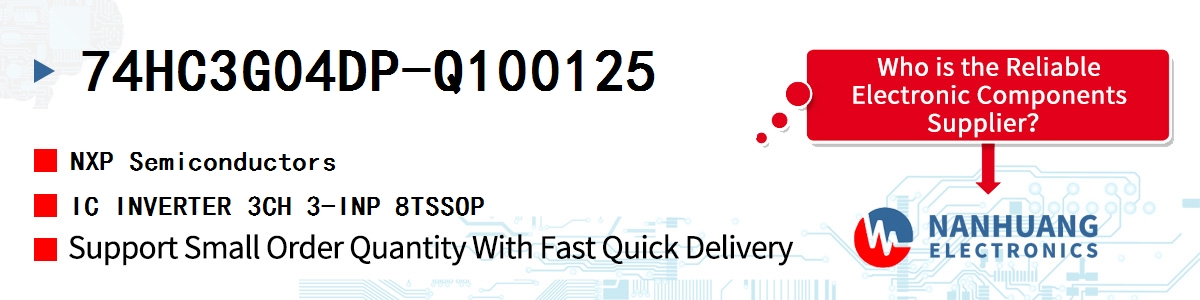 74HC3G04DP-Q100125 NXP IC INVERTER 3CH 3-INP 8TSSOP