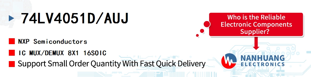 74LV4051D/AUJ NXP IC MUX/DEMUX 8X1 16SOIC