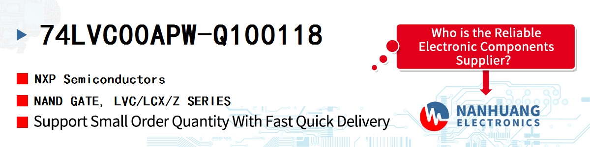 74LVC00APW-Q100118 NXP NAND GATE, LVC/LCX/Z SERIES