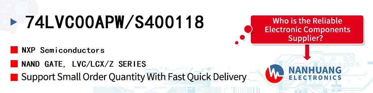 74LVC00APW/S400118 NXP NAND GATE, LVC/LCX/Z SERIES