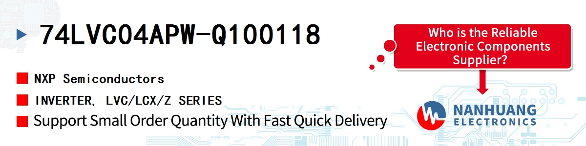 74LVC04APW-Q100118 NXP INVERTER, LVC/LCX/Z SERIES
