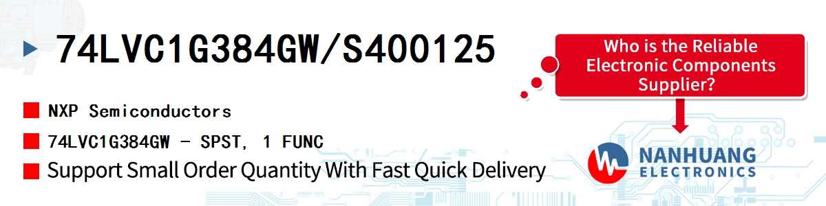 74LVC1G384GW/S400125 NXP 74LVC1G384GW - SPST, 1 FUNC