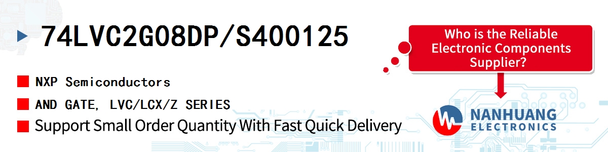 74LVC2G08DP/S400125 NXP AND GATE, LVC/LCX/Z SERIES