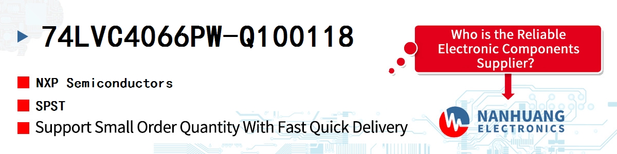 74LVC4066PW-Q100118 NXP SPST