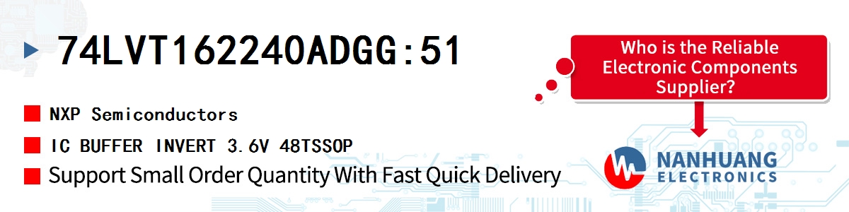 74LVT162240ADGG:51 NXP IC BUFFER INVERT 3.6V 48TSSOP
