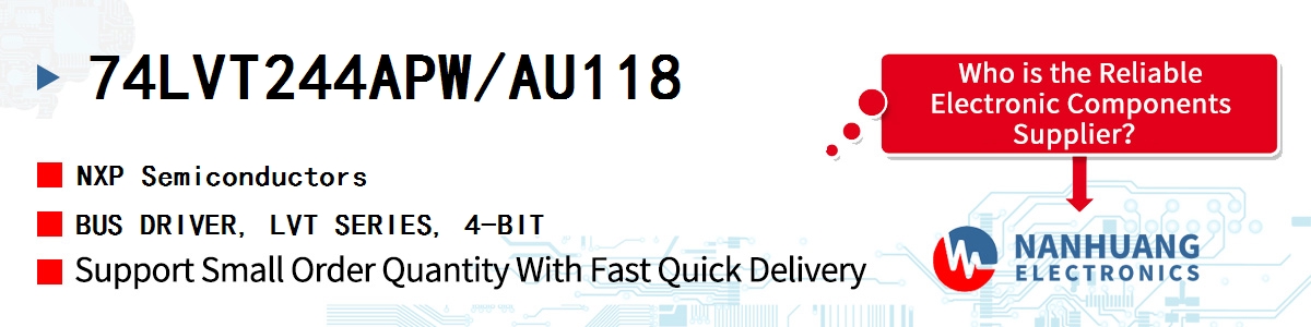 74LVT244APW/AU118 NXP BUS DRIVER, LVT SERIES, 4-BIT