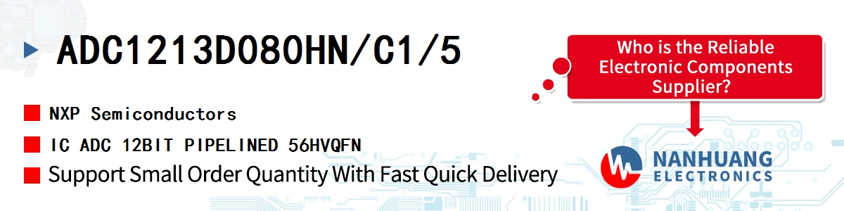 ADC1213D080HN/C1/5 NXP IC ADC 12BIT PIPELINED 56HVQFN