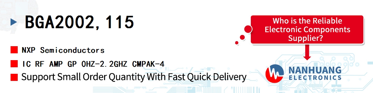 BGA2002,115 NXP IC RF AMP GP 0HZ-2.2GHZ CMPAK-4