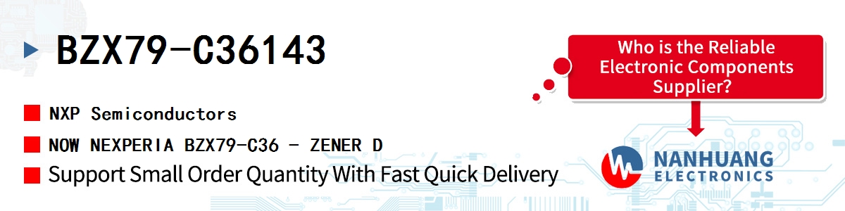 BZX79-C36143 NXP NOW NEXPERIA BZX79-C36 - ZENER D