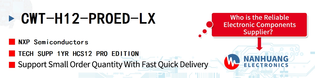 CWT-H12-PROED-LX NXP TECH SUPP 1YR HCS12 PRO EDITION