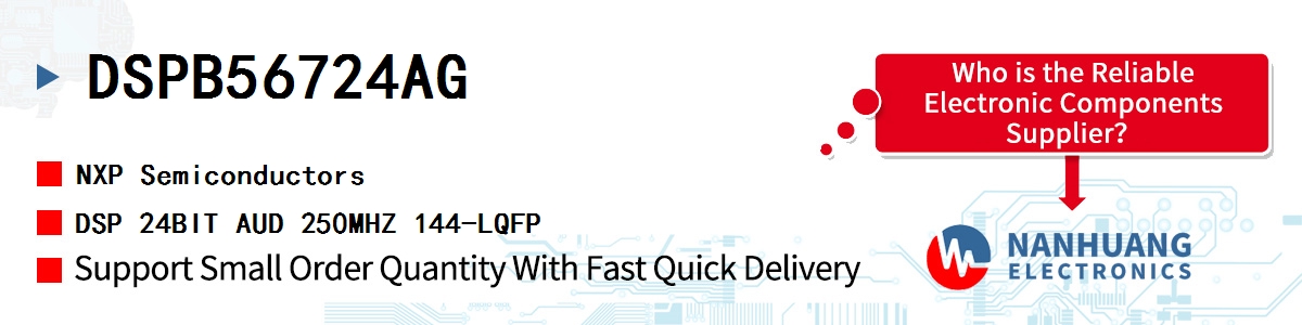 DSPB56724AG NXP DSP 24BIT AUD 250MHZ 144-LQFP