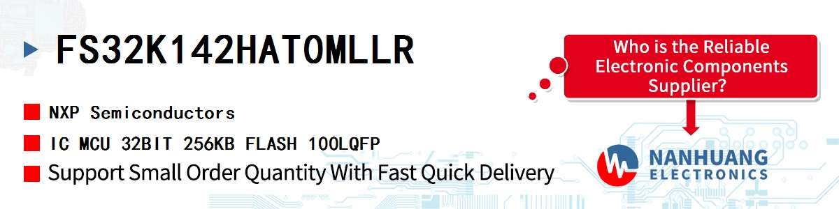 FS32K142HAT0MLLR NXP IC MCU 32BIT 256KB FLASH 100LQFP