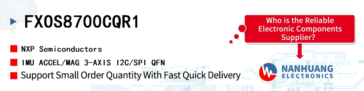 FXOS8700CQR1 NXP IMU ACCEL/MAG 3-AXIS I2C/SPI QFN