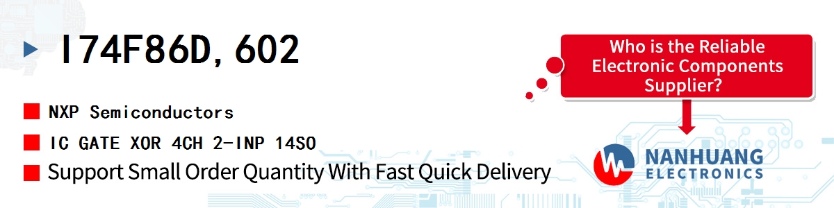 I74F86D,602 NXP IC GATE XOR 4CH 2-INP 14SO