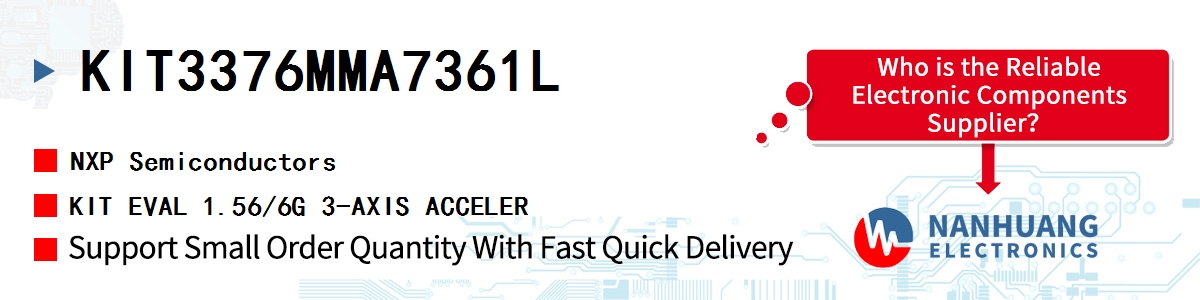 KIT3376MMA7361L NXP KIT EVAL 1.56/6G 3-AXIS ACCELER