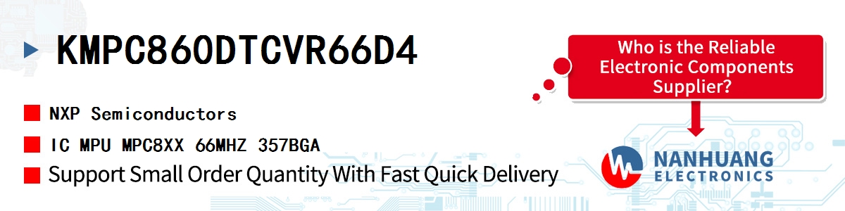 KMPC860DTCVR66D4 NXP IC MPU MPC8XX 66MHZ 357BGA