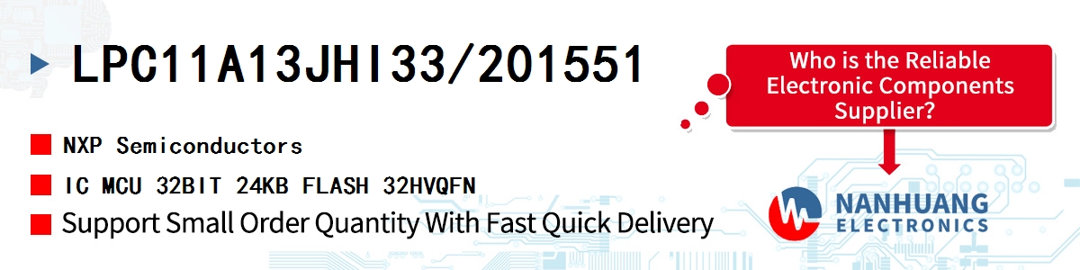 LPC11A13JHI33/201551 NXP IC MCU 32BIT 24KB FLASH 32HVQFN