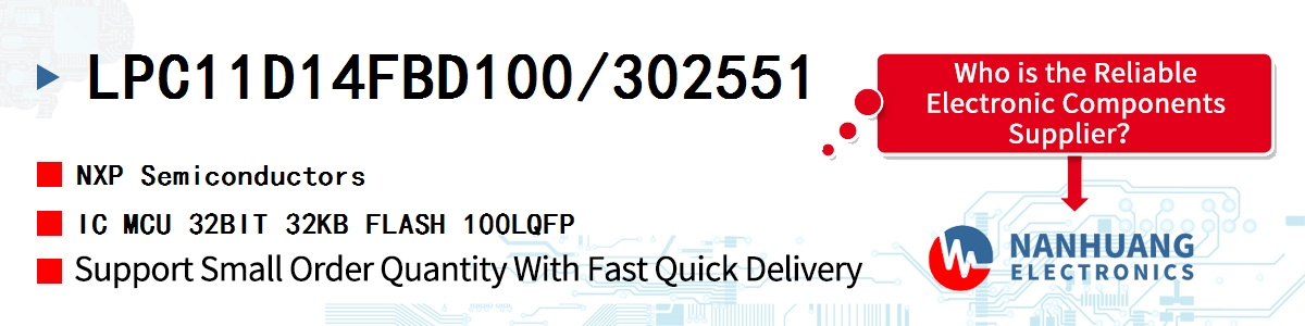 LPC11D14FBD100/302551 NXP IC MCU 32BIT 32KB FLASH 100LQFP