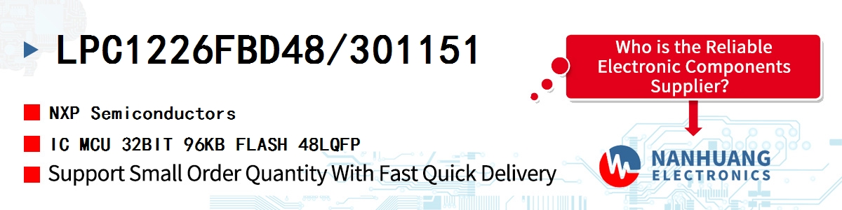 LPC1226FBD48/301151 NXP IC MCU 32BIT 96KB FLASH 48LQFP