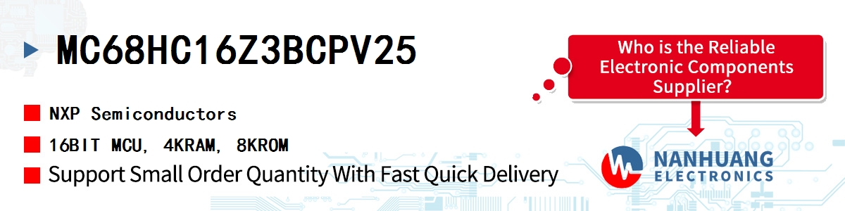 MC68HC16Z3BCPV25 NXP 16BIT MCU, 4KRAM, 8KROM