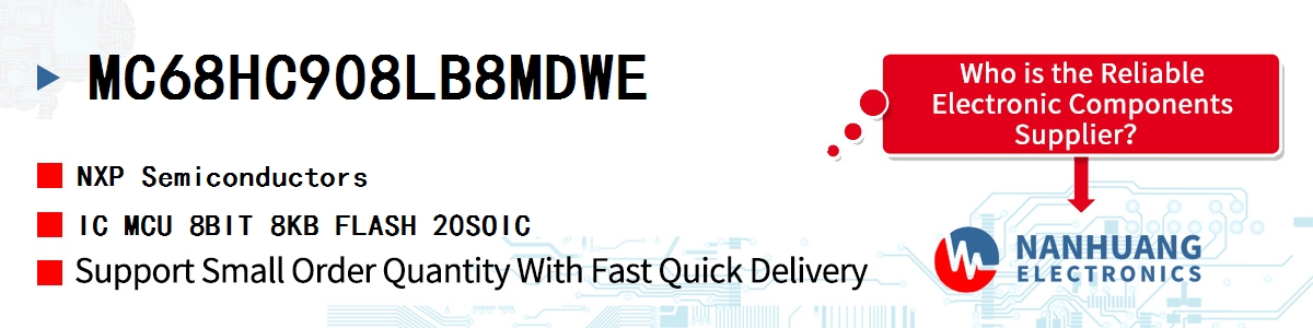 MC68HC908LB8MDWE NXP IC MCU 8BIT 8KB FLASH 20SOIC