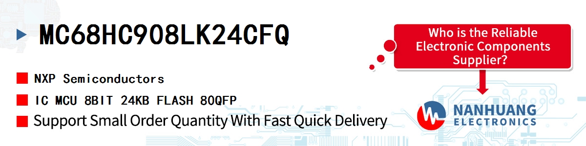 MC68HC908LK24CFQ NXP IC MCU 8BIT 24KB FLASH 80QFP