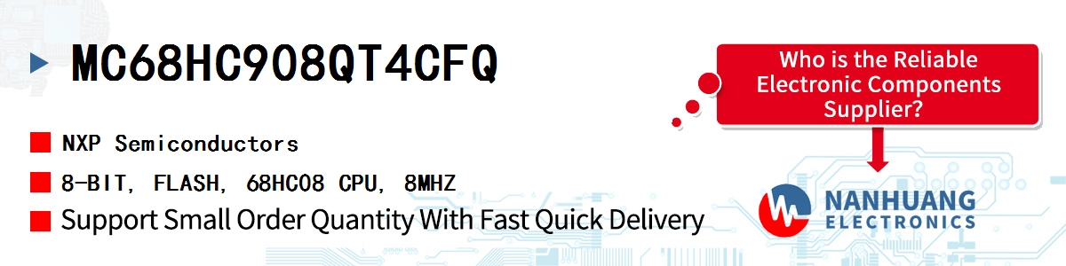 MC68HC908QT4CFQ NXP 8-BIT, FLASH, 68HC08 CPU, 8MHZ