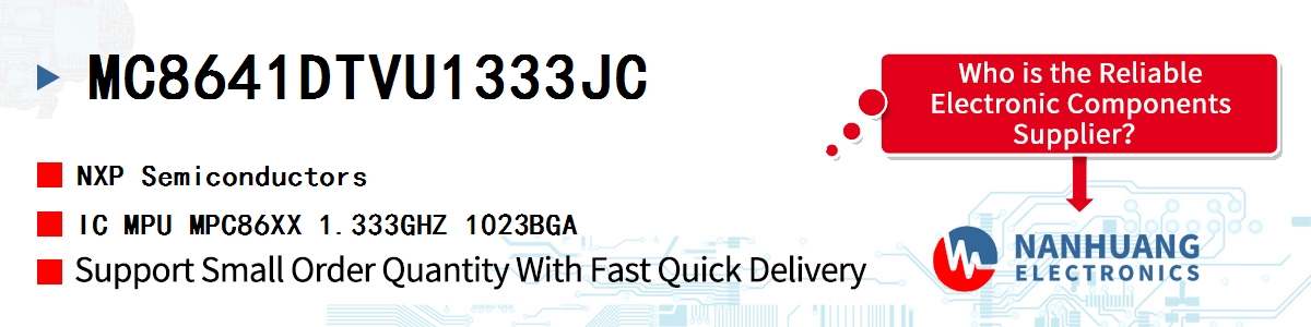 MC8641DTVU1333JC NXP IC MPU MPC86XX 1.333GHZ 1023BGA