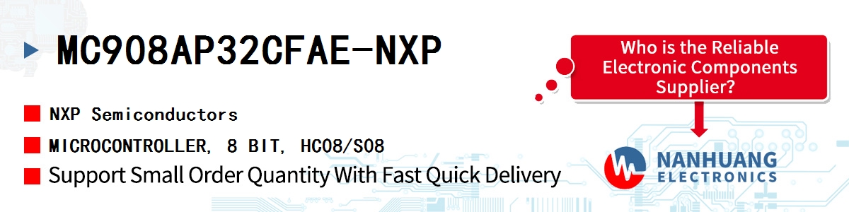 MC908AP32CFAE-NXP NXP MICROCONTROLLER, 8 BIT, HC08/S08
