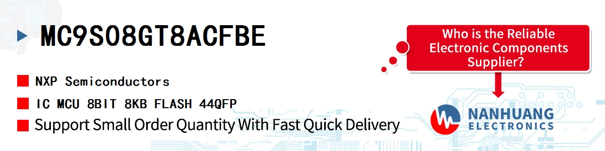 MC9S08GT8ACFBE NXP IC MCU 8BIT 8KB FLASH 44QFP