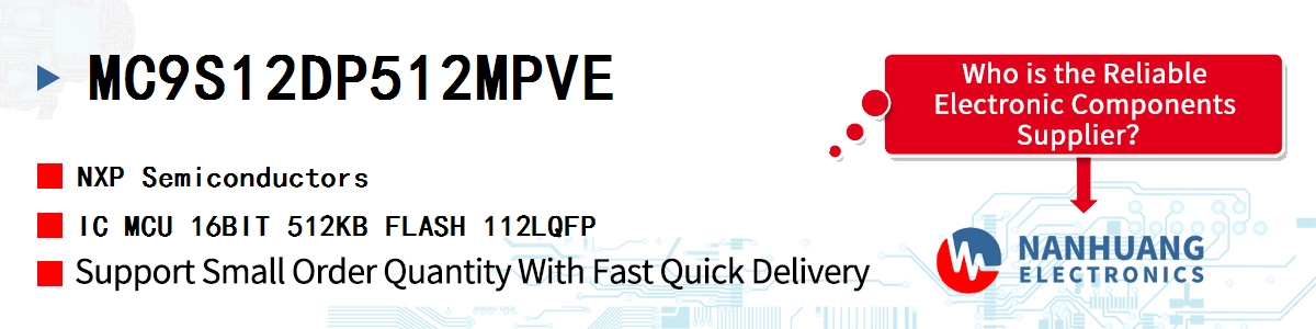 MC9S12DP512MPVE NXP IC MCU 16BIT 512KB FLASH 112LQFP