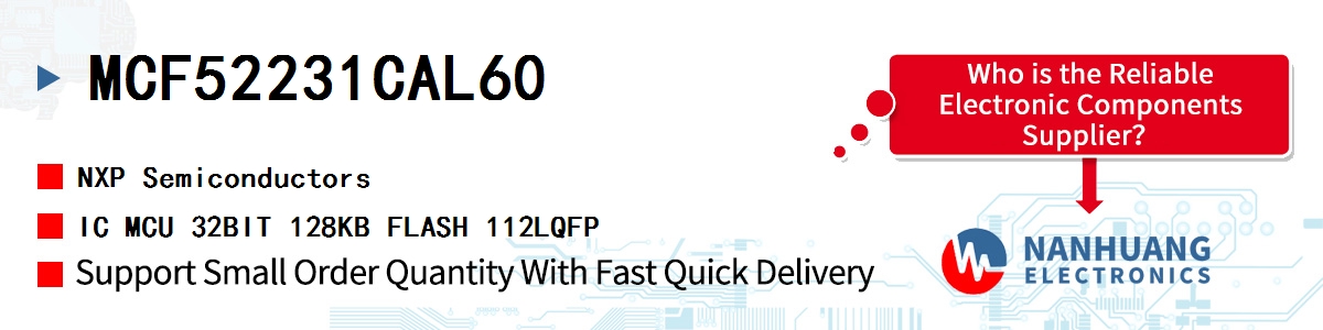 MCF52231CAL60 NXP IC MCU 32BIT 128KB FLASH 112LQFP