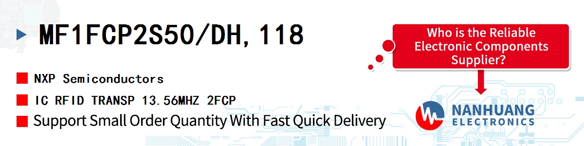 MF1FCP2S50/DH,118 NXP IC RFID TRANSP 13.56MHZ 2FCP