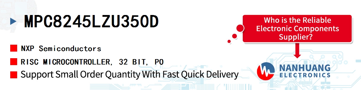 MPC8245LZU350D NXP RISC MICROCONTROLLER, 32 BIT, PO