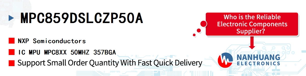 MPC859DSLCZP50A NXP IC MPU MPC8XX 50MHZ 357BGA