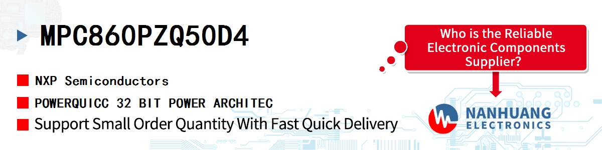 MPC860PZQ50D4 NXP POWERQUICC 32 BIT POWER ARCHITEC