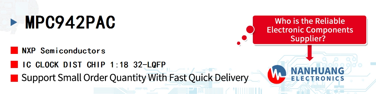 MPC942PAC NXP IC CLOCK DIST CHIP 1:18 32-LQFP