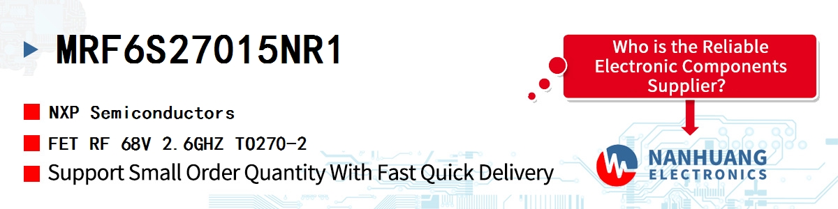 MRF6S27015NR1 NXP FET RF 68V 2.6GHZ TO270-2