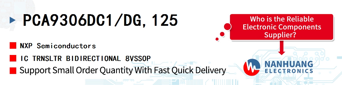 PCA9306DC1/DG,125 NXP IC TRNSLTR BIDIRECTIONAL 8VSSOP