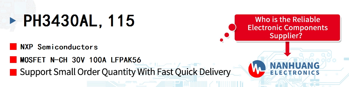 PH3430AL,115 NXP MOSFET N-CH 30V 100A LFPAK56