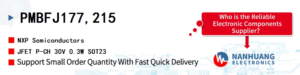 PMBFJ177,215 NXP JFET P-CH 30V 0.3W SOT23
