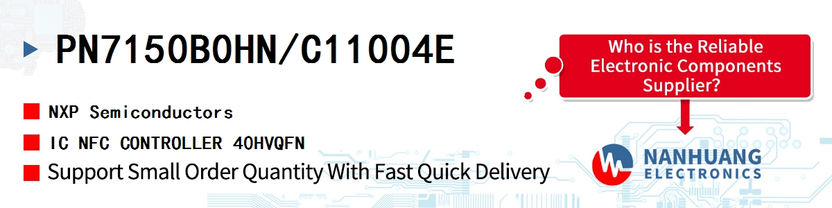 PN7150B0HN/C11004E NXP IC NFC CONTROLLER 40HVQFN
