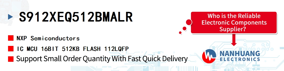 S912XEQ512BMALR NXP IC MCU 16BIT 512KB FLASH 112LQFP